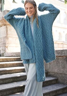 CARDIGAN Nebbia from Lana Grossa