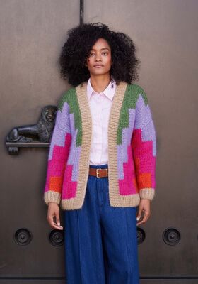 CARDIGAN Mohair di Gio (2 strands) from Lana Grossa