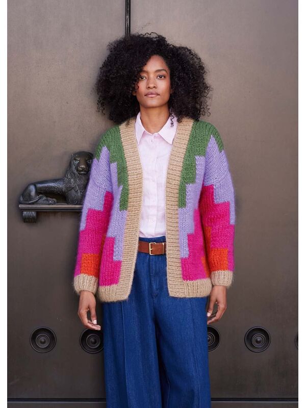Lana Grossa CARDIGAN Mohair di Gio (2 strands)
