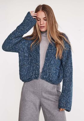CARDIGAN Alpaca Air II & Glamour from Lana Grossa