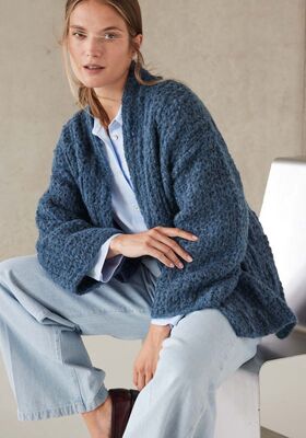 CROCHET CARDIGAN Alpaca Air II from Lana Grossa