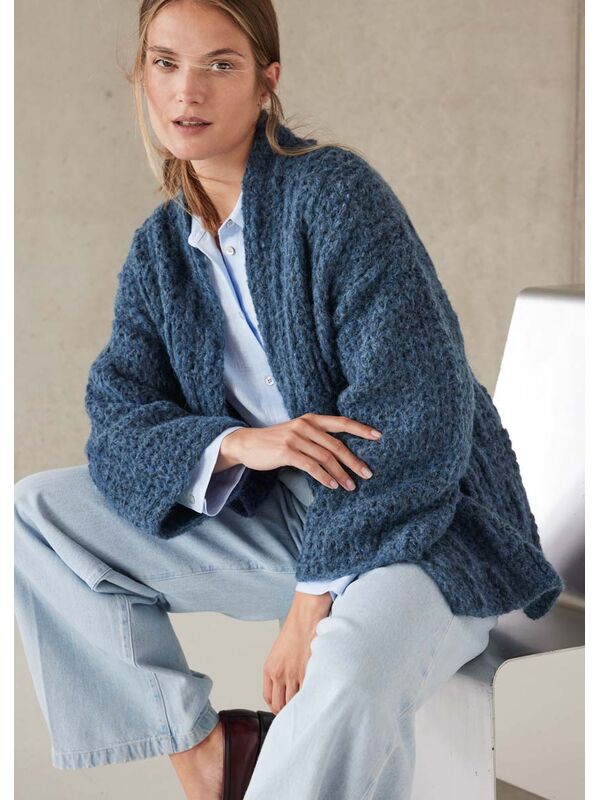 Lana Grossa CROCHET CARDIGAN Alpaca Air II