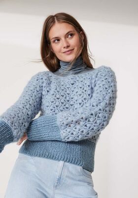 CROCHET PULLOVER Mohair di Gio & Lucida from Lana Grossa