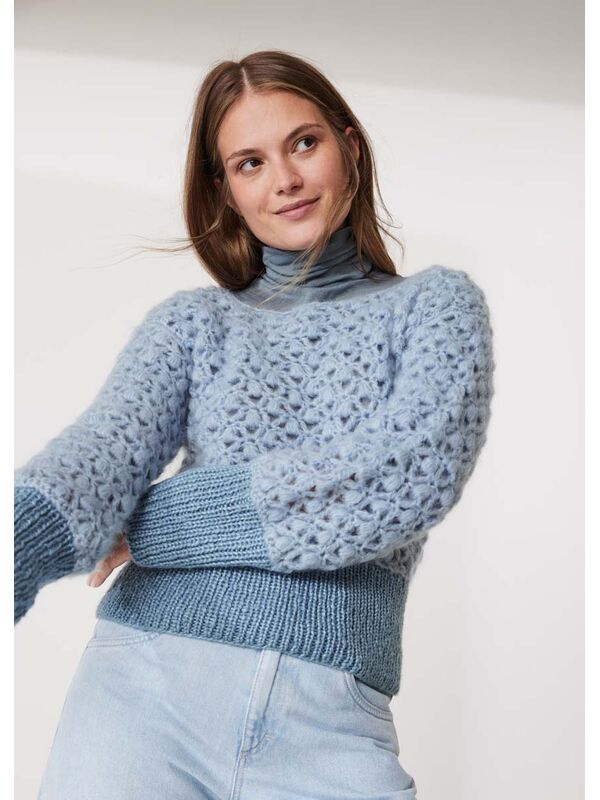Lana Grossa CROCHET PULLOVER Mohair di Gio & Lucida