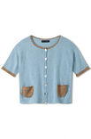 Lana Grossa SHORT-SLEEVED CARDIGAN Filo Paillettes