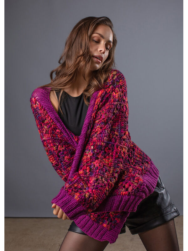 FILATI Studio CARDIGAN Cool Merino Big Color & Cool Merino Big