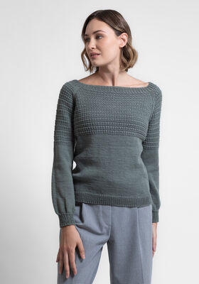 TOP DOWN PULLOVER Cool Wool from FILATI Studio