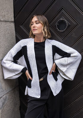 CROCHET CARDIGAN Merino Uno from FILATI Studio