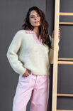 FILATI Studio TOP DOWN POLO PULLOVER Mohair di Gio