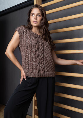 SLIPOVER Brigitte Silkdream & Natural Superkid Tweed from FILATI Studio