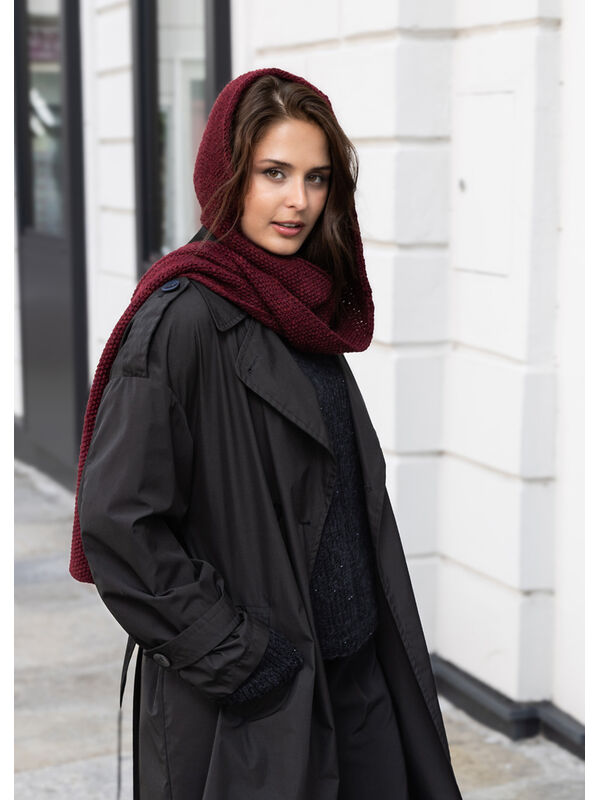 FILATI Studio HOODED SCARF Alta Moda Alpaca