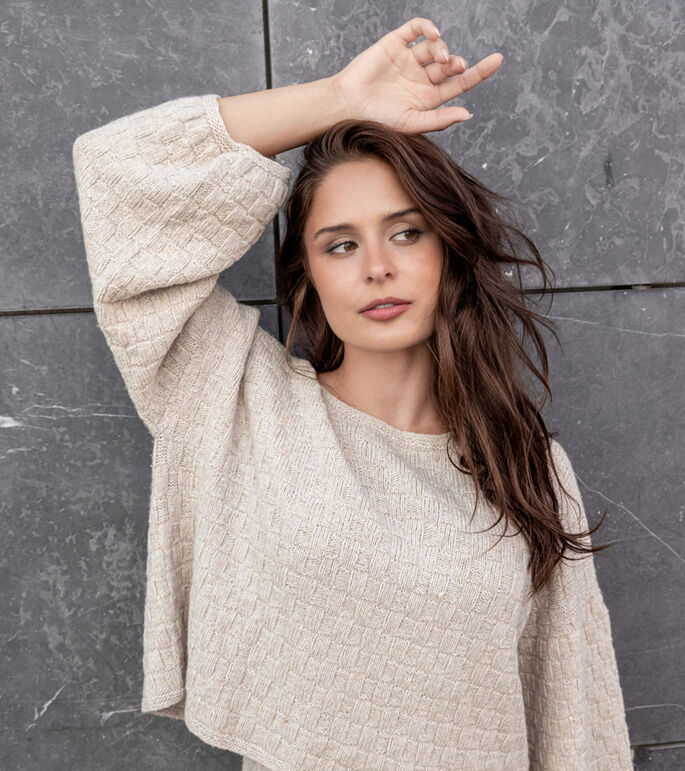 Lana Grossa TOP DOWN PULLOVER Cashmere 16 fine