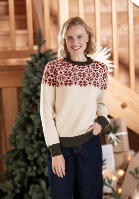 FAIR ISLE PULLOVER Alta Moda Alpaca from FILATI Studio