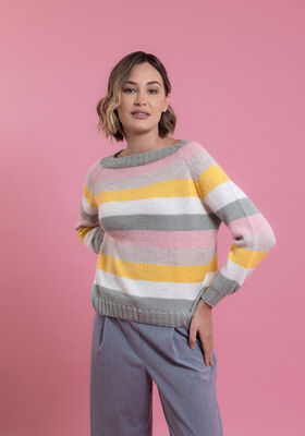TOP DOWN PULLOVER Landlust Alpaca Merino 160 from FILATI Studio