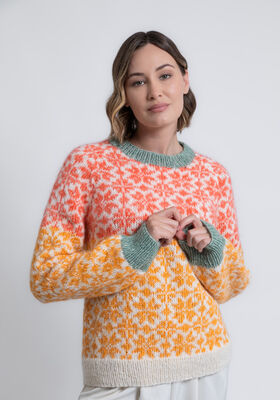 FAIR ISLE PULLOVER Natural Alpaca Pelo from FILATI Studio