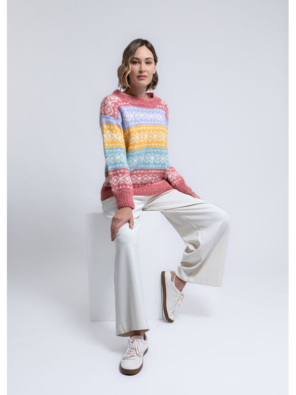 FILATI Studio FAIR ISLE PULLOVER Natural Alpaca Pelo