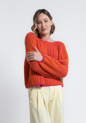 TOP DOWN REVERSIBLE PULLOVER Brigitte No. 2 from FILATI Studio