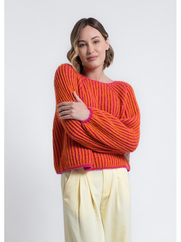 FILATI Studio TOP DOWN REVERSIBLE PULLOVER Brigitte No. 2
