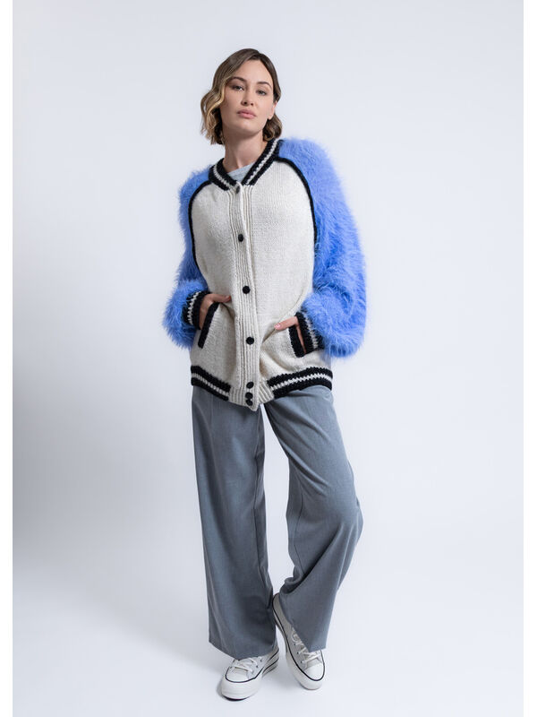 FILATI Studio COLLEGE VARSITY JACKET Natural Lama Chunky, Brillino & Basta