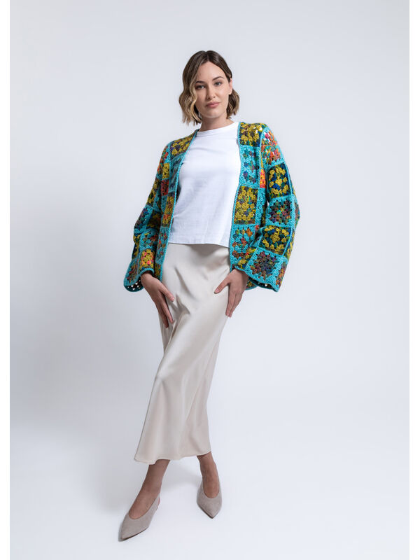 FILATI Studio CROCHET CARDIGAN Cool Merino Uni & Cool Merino Color