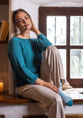 TOP DOWN SWEATER Puro Vegano from FILATI Studio