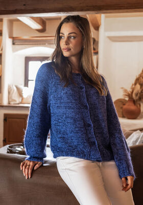 TOP DOWN CARDIGAN Cool Wool & Silkhair from FILATI Studio