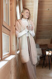 FILATI Studio HOODED LONG VEST Royal Alpaca