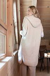 FILATI Studio HOODED LONG VEST Royal Alpaca