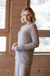 FILATI Studio TOP DOWN PULLOVER Natural Lama Fine