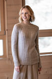 FILATI Studio TOP DOWN PULLOVER Natural Lama Fine