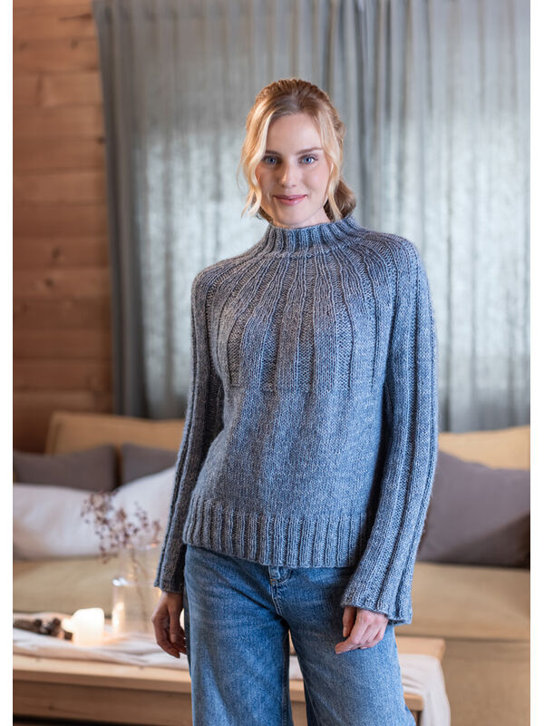 FILATI Studio TOP DOWN PULLOVER Natural Alpaca Pelo