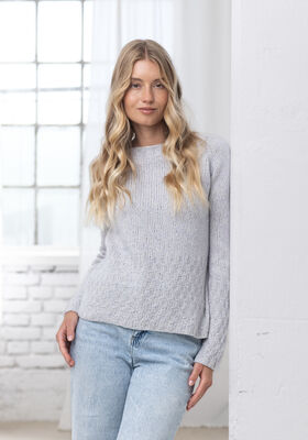 TOP DOWN PULLOVER Natural Alpaca Pelo from FILATI Studio