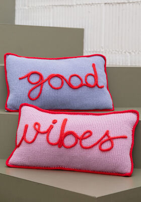 PILLOW COVER WITH LETTERING Merino Miscela & Silkhair from FILATI Studio