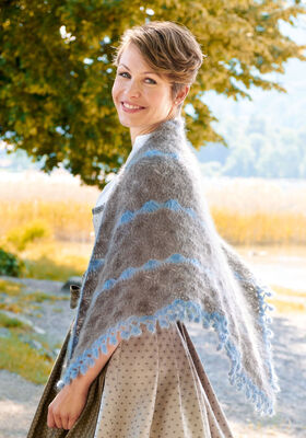 SHAWL Silkhair from Lana Grossa