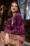 Lana Grossa JACKET IN CABLE-LACE-PATTERN Cool Wool