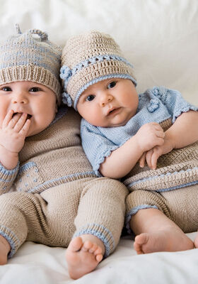 PULLOVER, PANTS & HAT Cool Wool Baby  from Lana Grossa