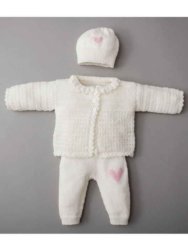 Lana Grossa JACKET, PANTS, HAT & BOOTIES Cool Wool Baby