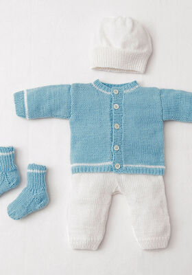 JACKET, PANTS, HAT & SOCKS Cool Wool Baby from Lana Grossa