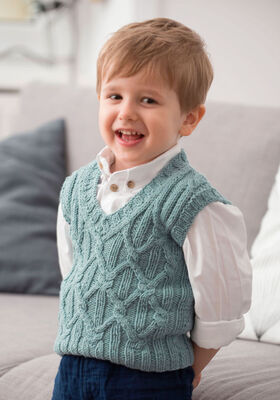 VEST Cool Wool Big Melange from Lana Grossa