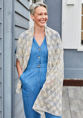 SUMMER SCARF Landlust Sommerseide from Lana Grossa