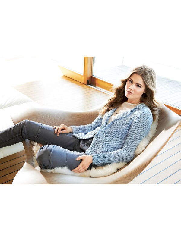 Lana Grossa JACKET WITH LAPELS Organico