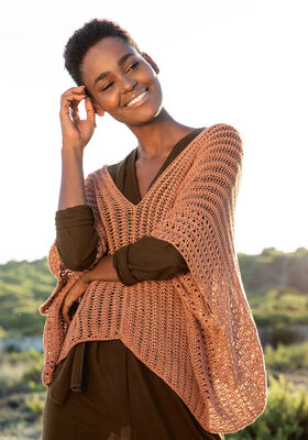 PONCHO Solo Lino from Lana Grossa