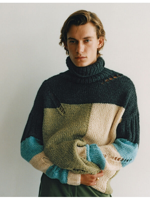 Lana Grossa MEN'S PULLOVER Lala Berlin Lovely Cotton