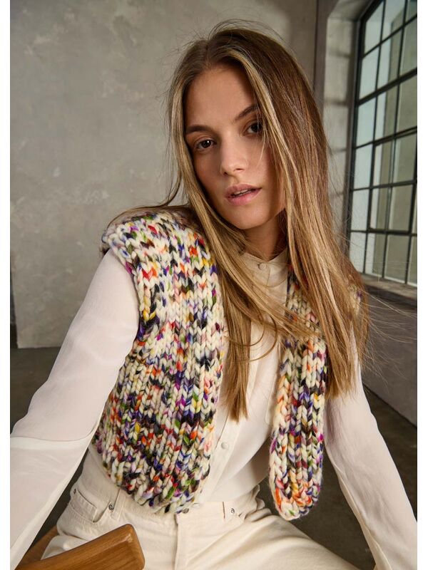 Lana Grossa VEST Confetti Print