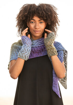 SHAWL & ARM WARMERS Gomitolo Versione from Lana Grossa