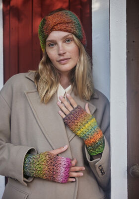 GINGERLESS MITTS Colors for you from Lana Grossa