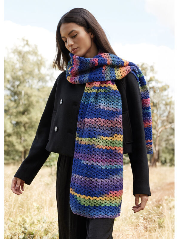 Lana Grossa CROCHET SCARF Gomitolo Magico