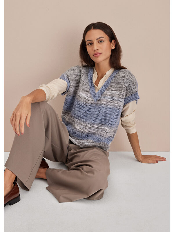 Lana Grossa CROCHET SLIPOVER Gomitolo Gala