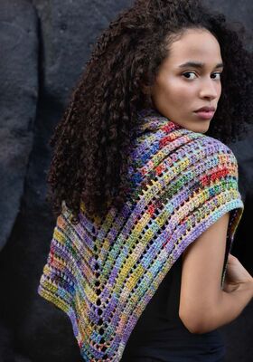 TRIANGULAR SHAWL Cotonella Multi from Lana Grossa