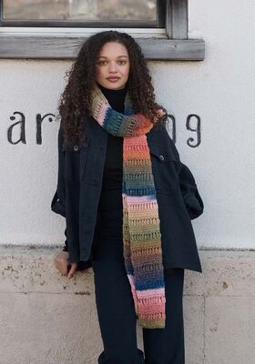 CROCHET SCARF Gomitolo Fumo from Lana Grossa